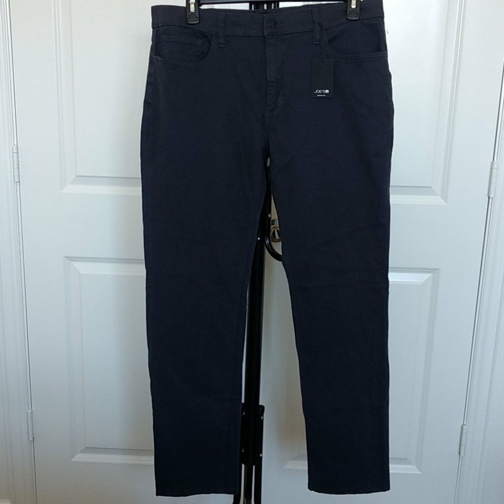 Joe's Men Pants 36x32 Flat Front Slim Dark Blue
